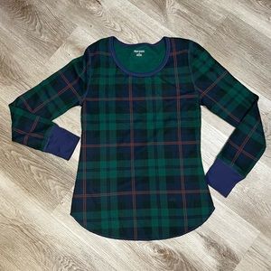 Plaid PJ Top